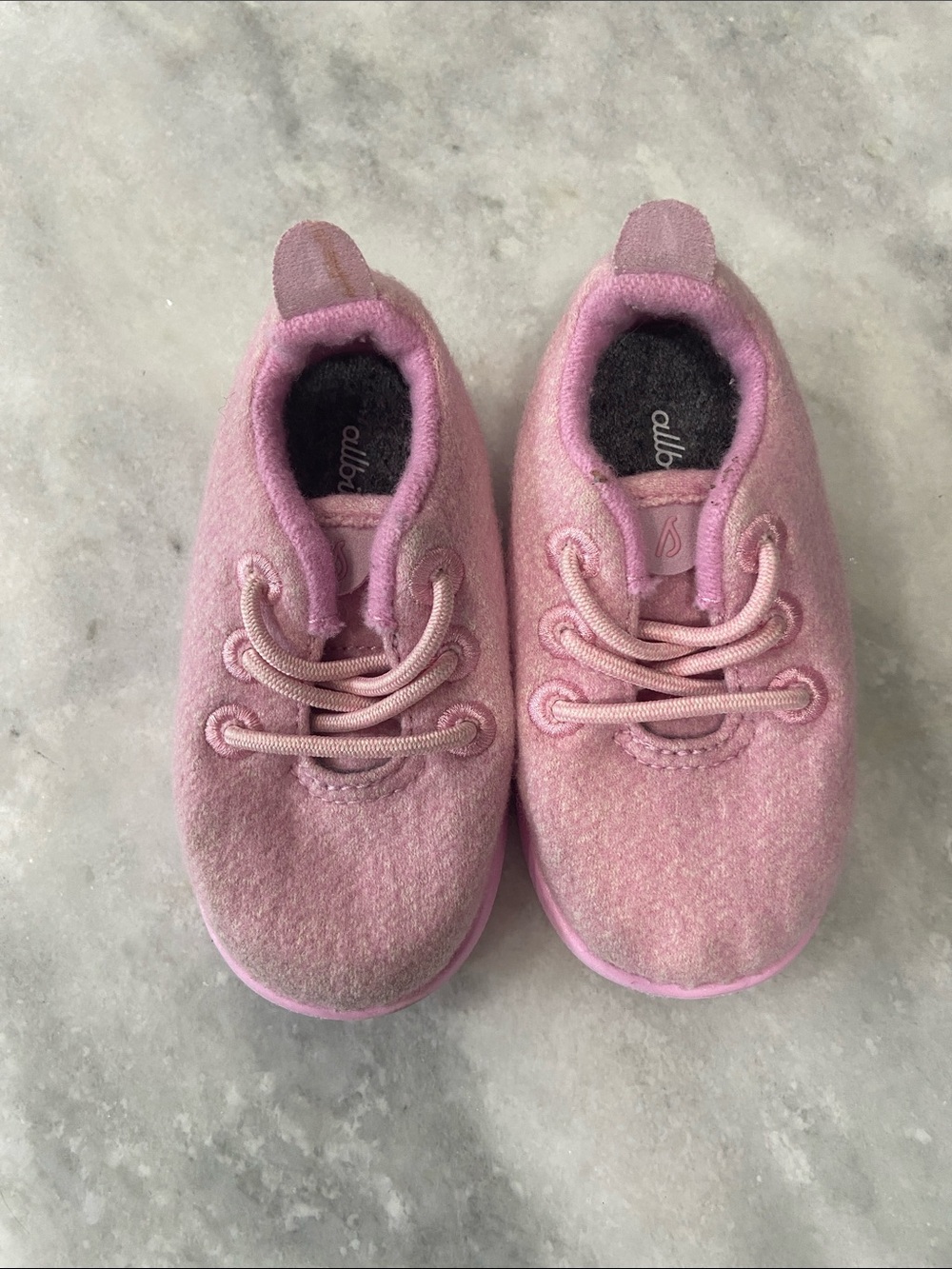 allbirds Kids Pink Wool Slip-On Sneakers
